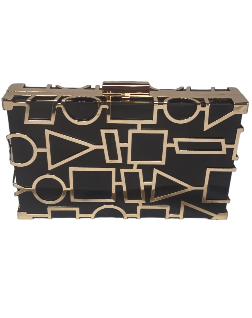 BLACK&GOLD - clutch/box